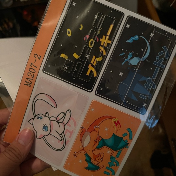 Pokémon Japanese Debit Card Sleeve Sticker Set - Picture 3 of 7